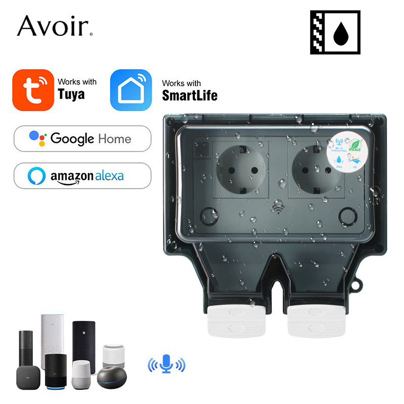Outdoor Power Rack - Savortuya-電気壁コンセント,防水,wifiとEU規格,防雨
