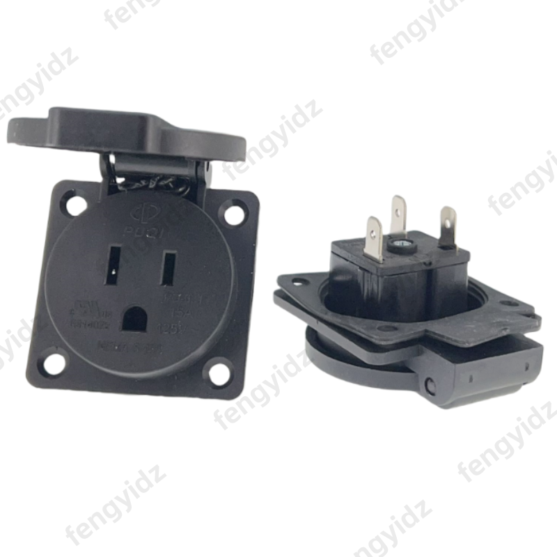 Outdoor Power Rack - 黒 125V 15A 20A IP44 CE