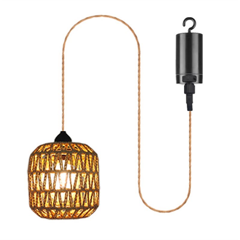 Outdoor Power For Gazebo - YANA50I 電池式屋外シャンデリア、ガゼボ、パーゴラ、ポーチ用の籐製ペンダントライト、屋内外装飾