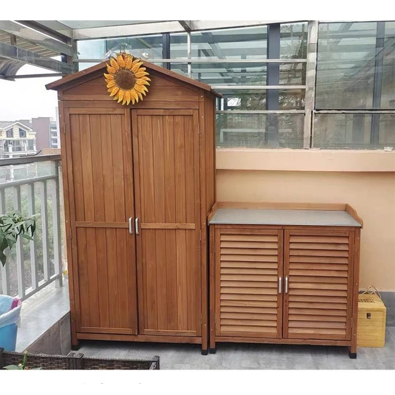 Outdoor Power Tool Storage - 屋外ツールキャビネット ガーデン防水日焼け止め収納キャビネット 屋外ヴィラロッカー 靴キャビネット バルコニーロッカー