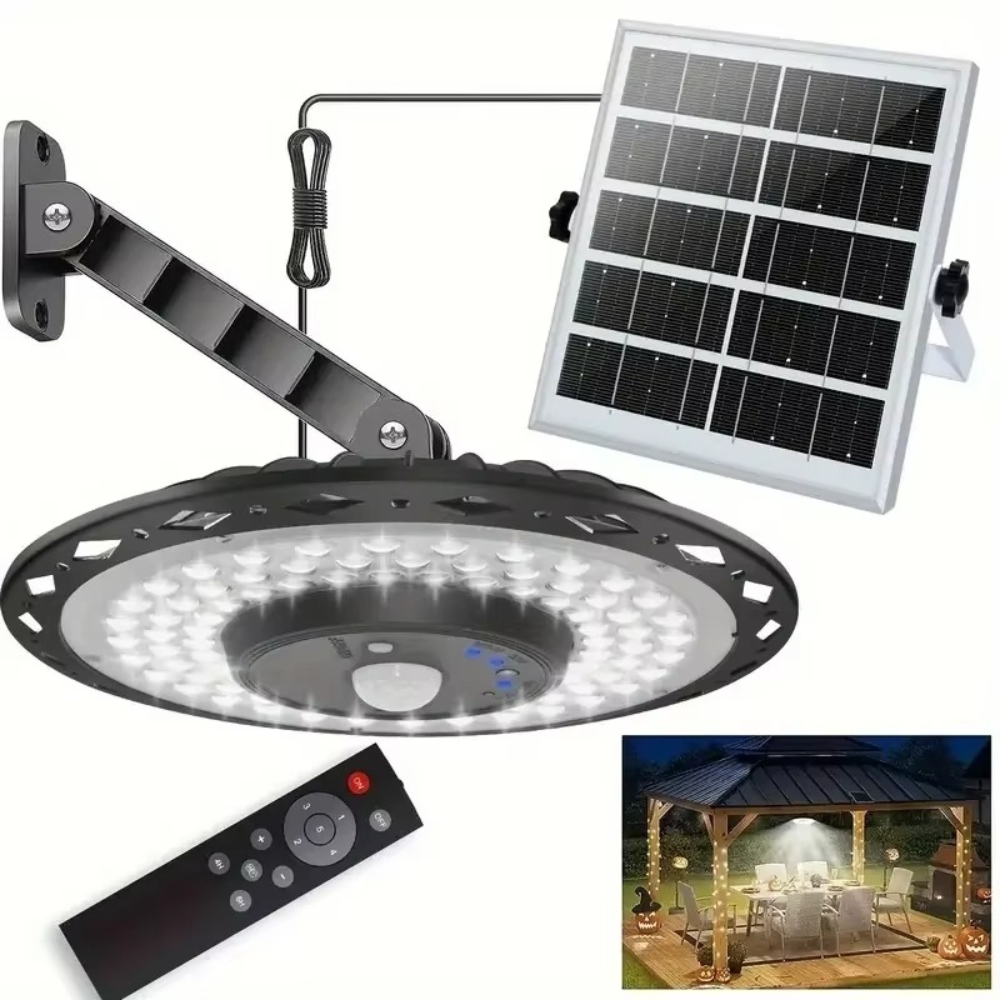 Outdoor Power For Gazebo - モーションセンサー付きソーラーペンダントライト、ソーラー充電式吊り下げランプ（屋内・屋外用）、充電式ソーラーシーリングライト（物置、ガゼボ用）