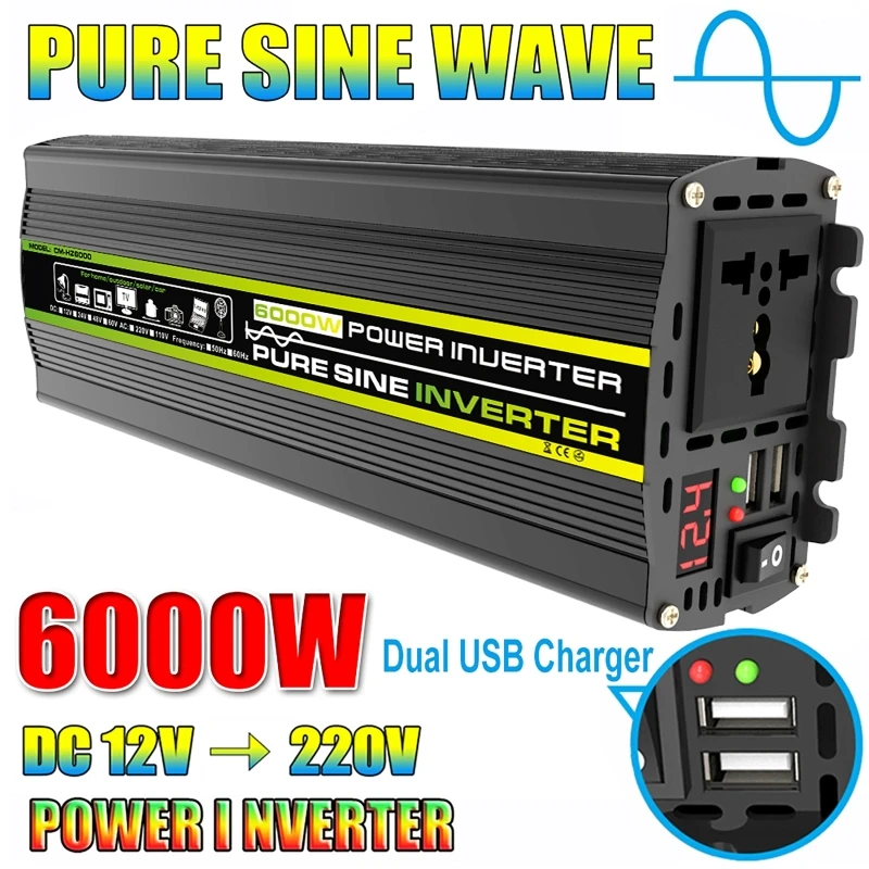 Outdoor Power Transformer - 6000 ワット DC12/24 V から AC
