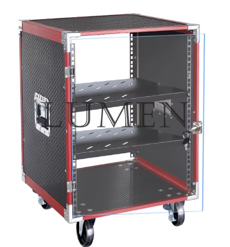 Outdoor Power Rack - 10Uパワーアンプキャビネット 家庭用10Uエアケース オーディオ機器シャーシ 屋外モバイルオーディオ 8U機器ラック