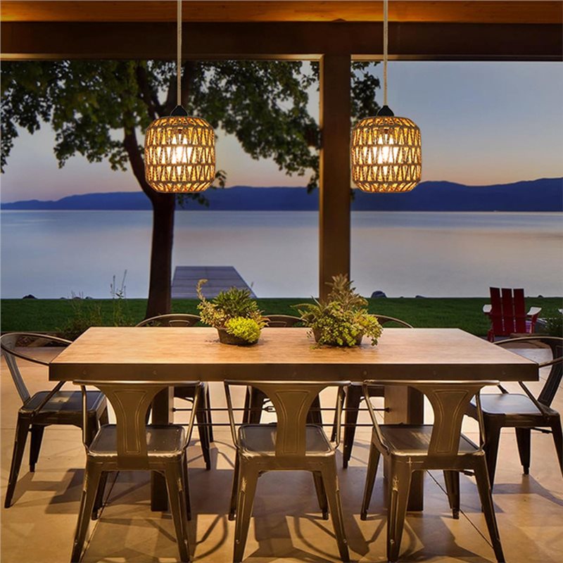 BHTS-織り籐製バッテリー式屋外シャンデリア、ガゼボ、パー - Outdoor Power For Gazebo のレビューと価格