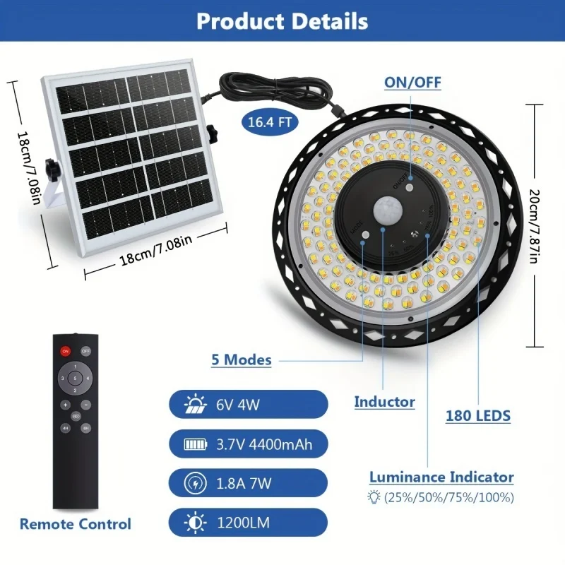 モーションセンサー付きソーラーペンダントライト。太陽光発電で - Outdoor Power For Gazebo のレビューと価格