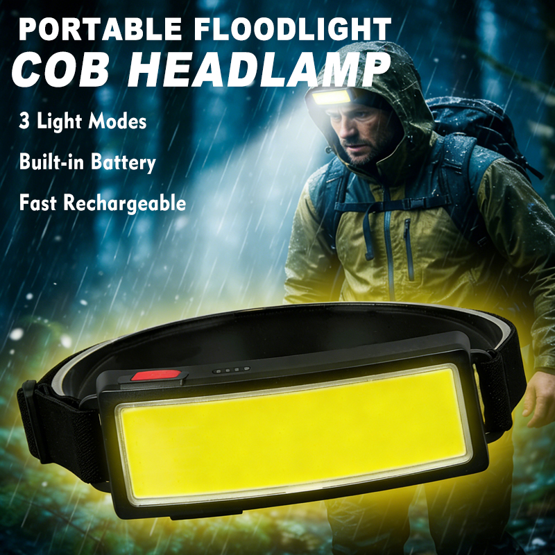 強力な COB LED ヘッドランプ 4 つの照明モード高速 - Outdoor Power Head のレビューと価格