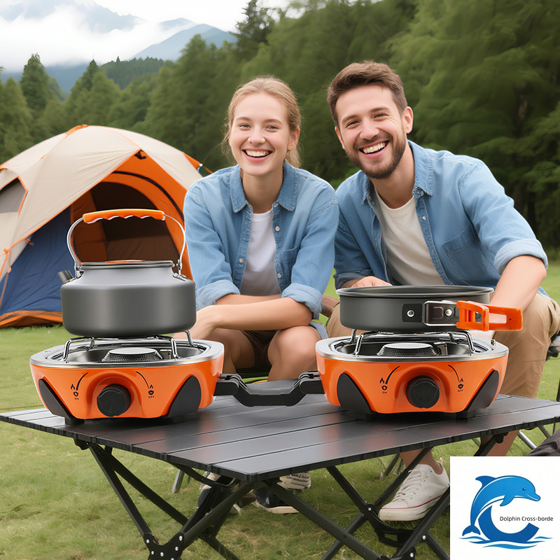 2026年新型ダブルヘッドカセットストーブ 磁気折りたたみ式 - Outdoor Power Head のレビューと価格