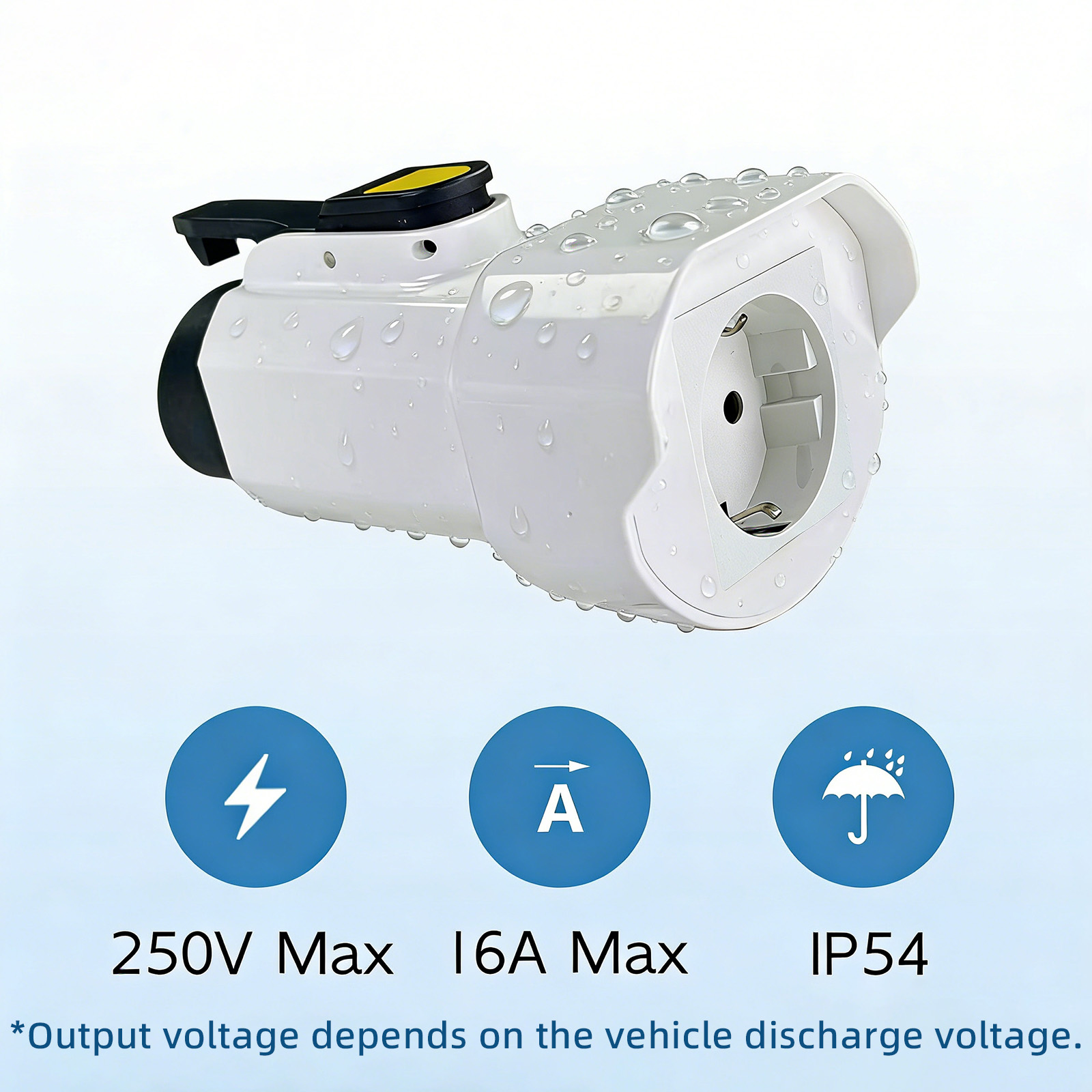 EVqiaoyi Type1 V2L放電アダプター、EUソケ - Outdoor Power Plug のレビューと価格