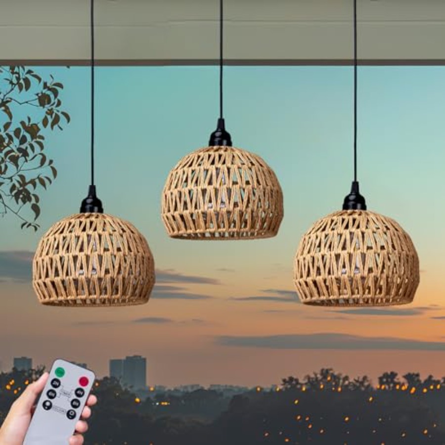 電池式吊り下げ式屋外シャンデリア、電池式ペンダントライト、ガ - Outdoor Power For Gazebo のレビューと価格