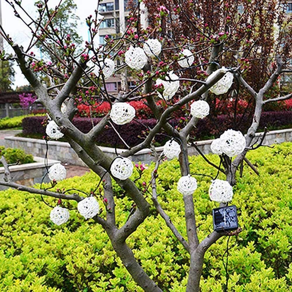 ソーラーグローブストリングライト 屋外用 20LED 5m  - Outdoor Power For Gazebo のレビューと価格