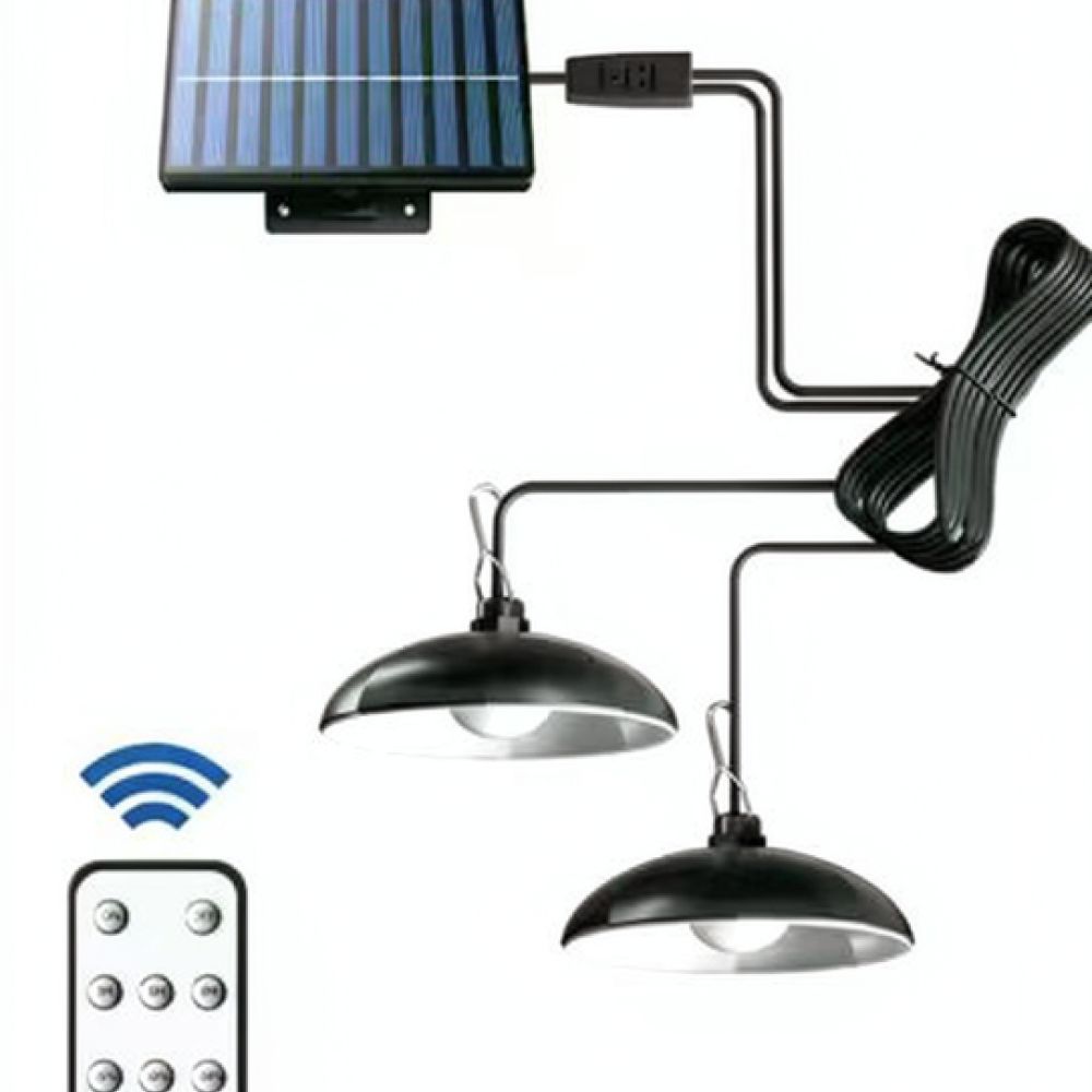 分割式ソーラーライト、デュアルヘッドLEDハンギングランプ、 - Outdoor Power For Gazebo のレビューと価格