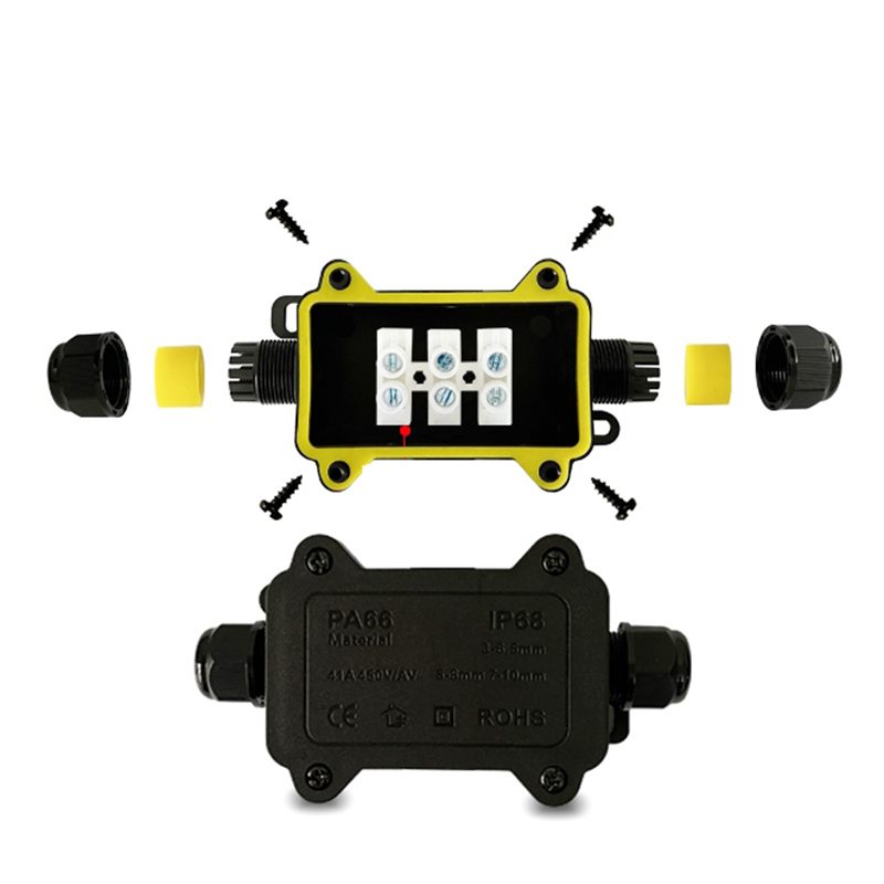 防水ジャンクションボックス IP68 2ウェイプラグライン  - Outdoor Power Plug のレビューと価格