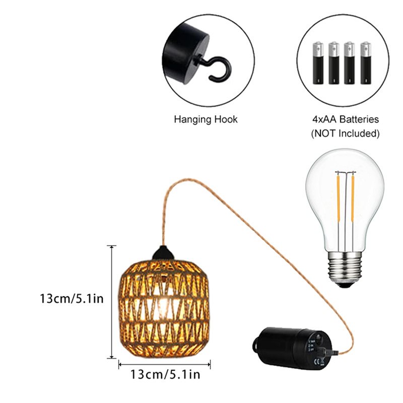 TFORU-電池式屋外シャンデリア、ガゼボ用籐製ペンダントラ - Outdoor Power For Gazebo のレビューと価格