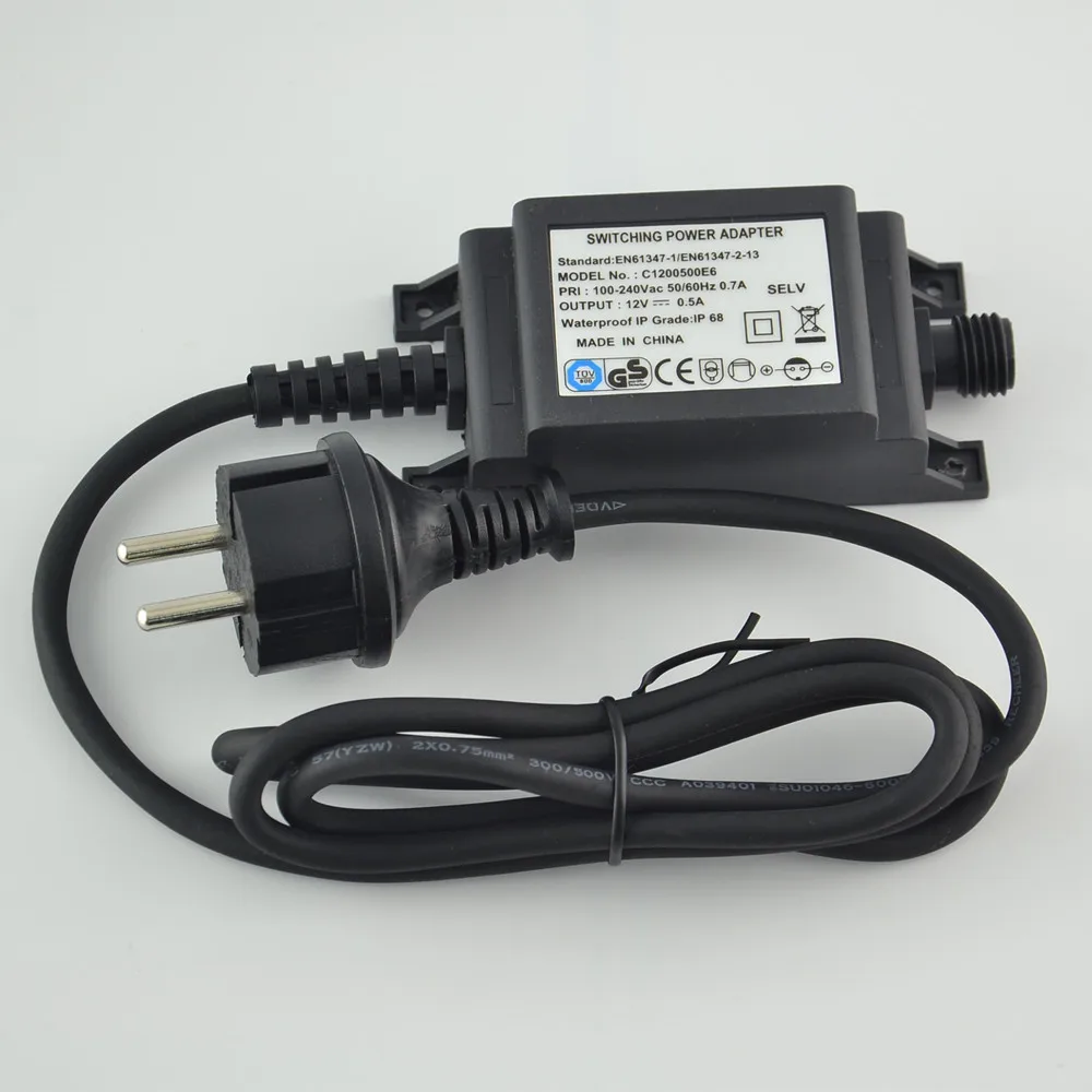 IP68 DC12V 1A 電源ドライバ供給充電器 EU U - Outdoor Power Transformer のレビューと価格
