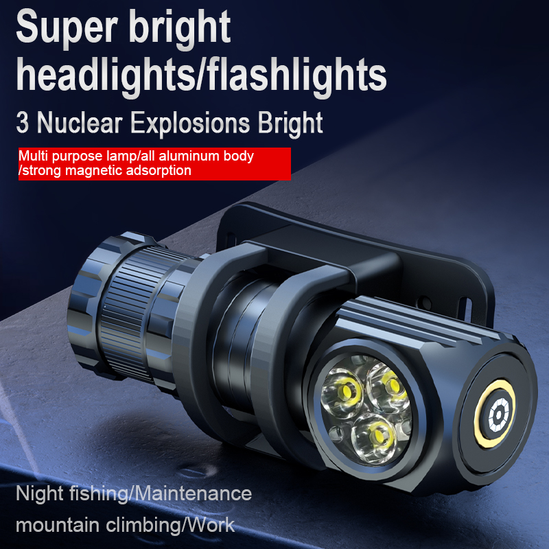 エスマーター-防水ミニヘッドランプ,強力な懐中電灯,充電式1 - Outdoor Power Head のレビューと価格