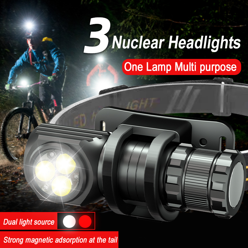 エスマーター-防水ミニヘッドランプ,強力な懐中電灯,充電式1 - Outdoor Power Head のレビューと価格