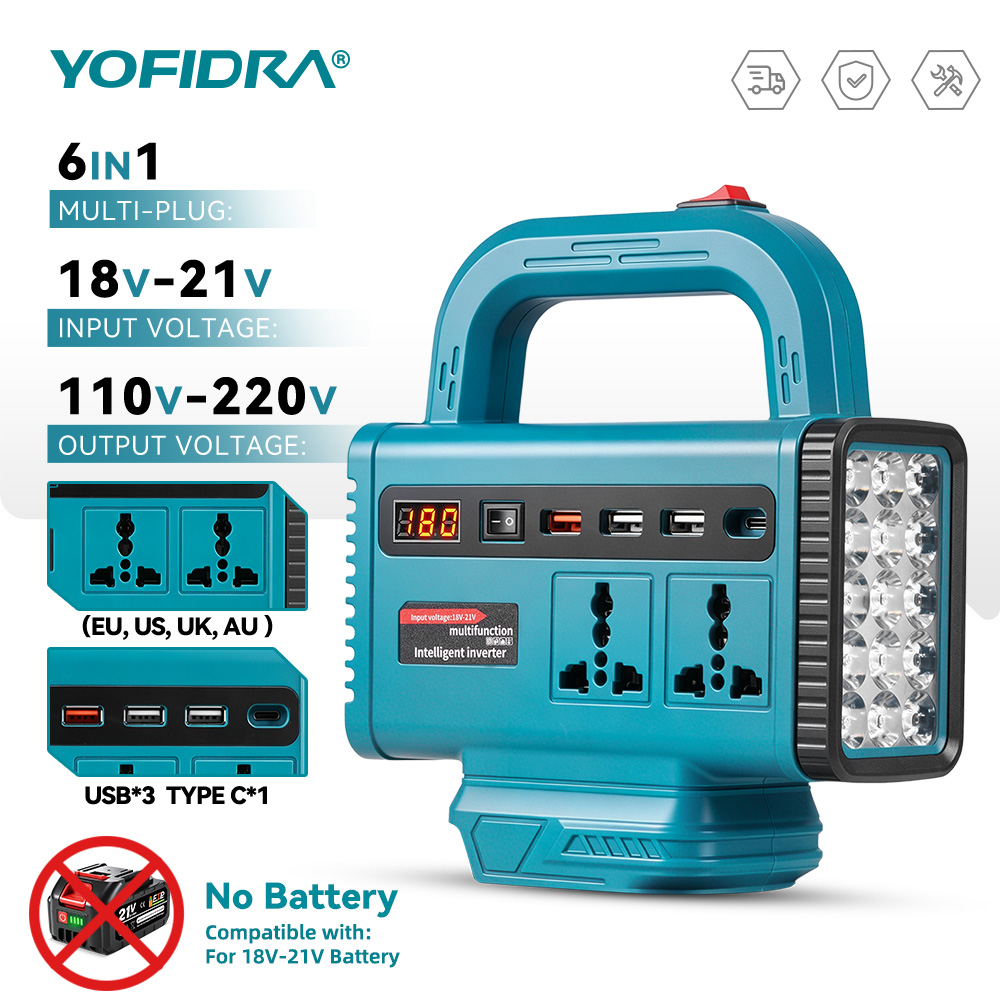 YOFIDRA 220V ポータブルパワーインバーター 屋外 - Outdoor Power Hub のレビューと価格