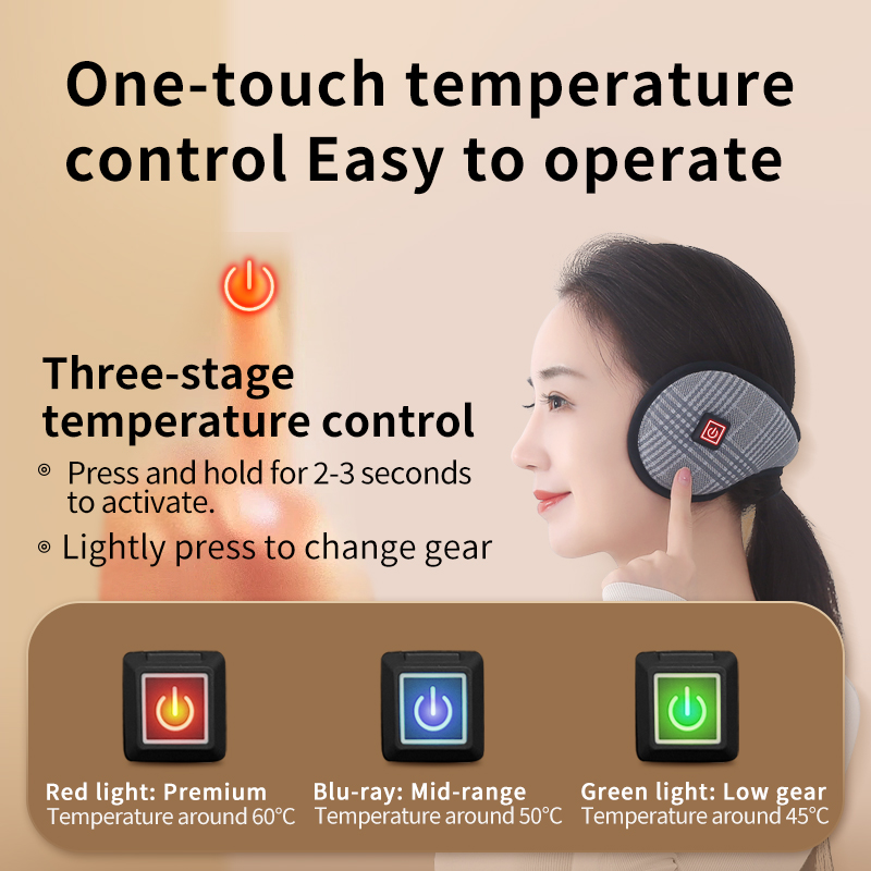 加熱式イヤーマフ 防風設計で耳を暖かく保ちます 凍傷を防ぎま - Outdoor Power Head のレビューと価格